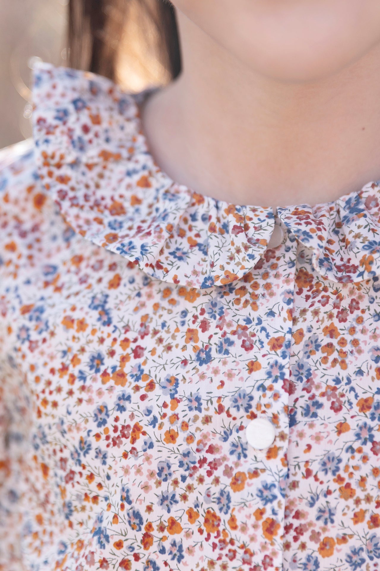 Bluse - Stoff Liberty Beige