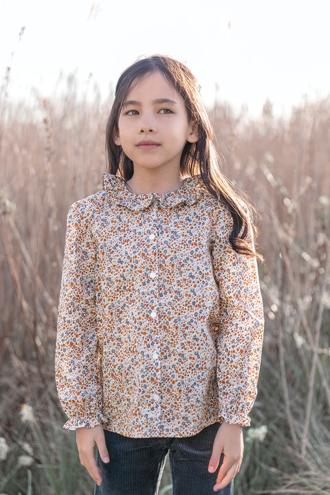 Blouse - Tissu liberty beige - Image principale