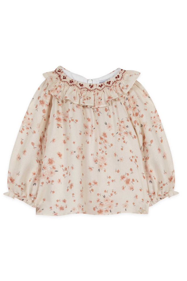 Blouse - Embrodery flowery - Image principale