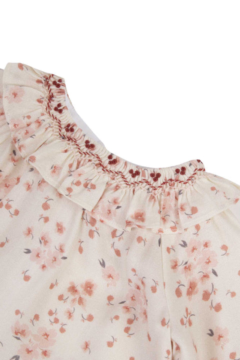 Blouse - Embrodery flowery - Image principale