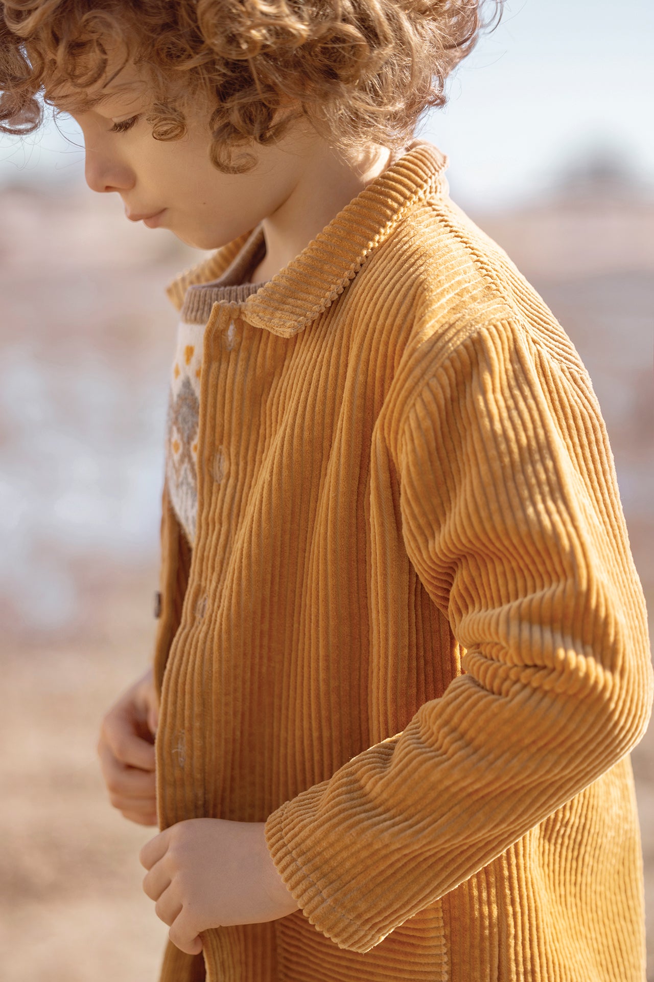 Overshirt - mosterd Corduroy