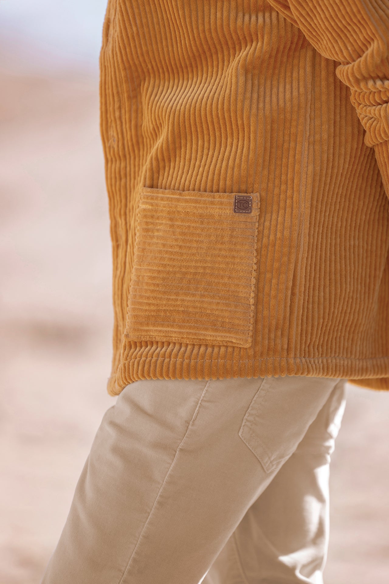 Overshirt - mosterd Corduroy