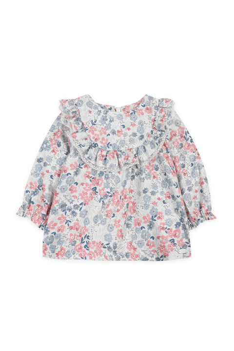 Blouse - Fleurie raspberry - Image principale