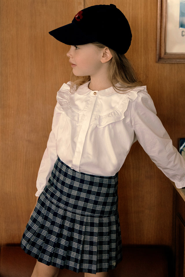 Skirt - Navy has Check - Image principale
