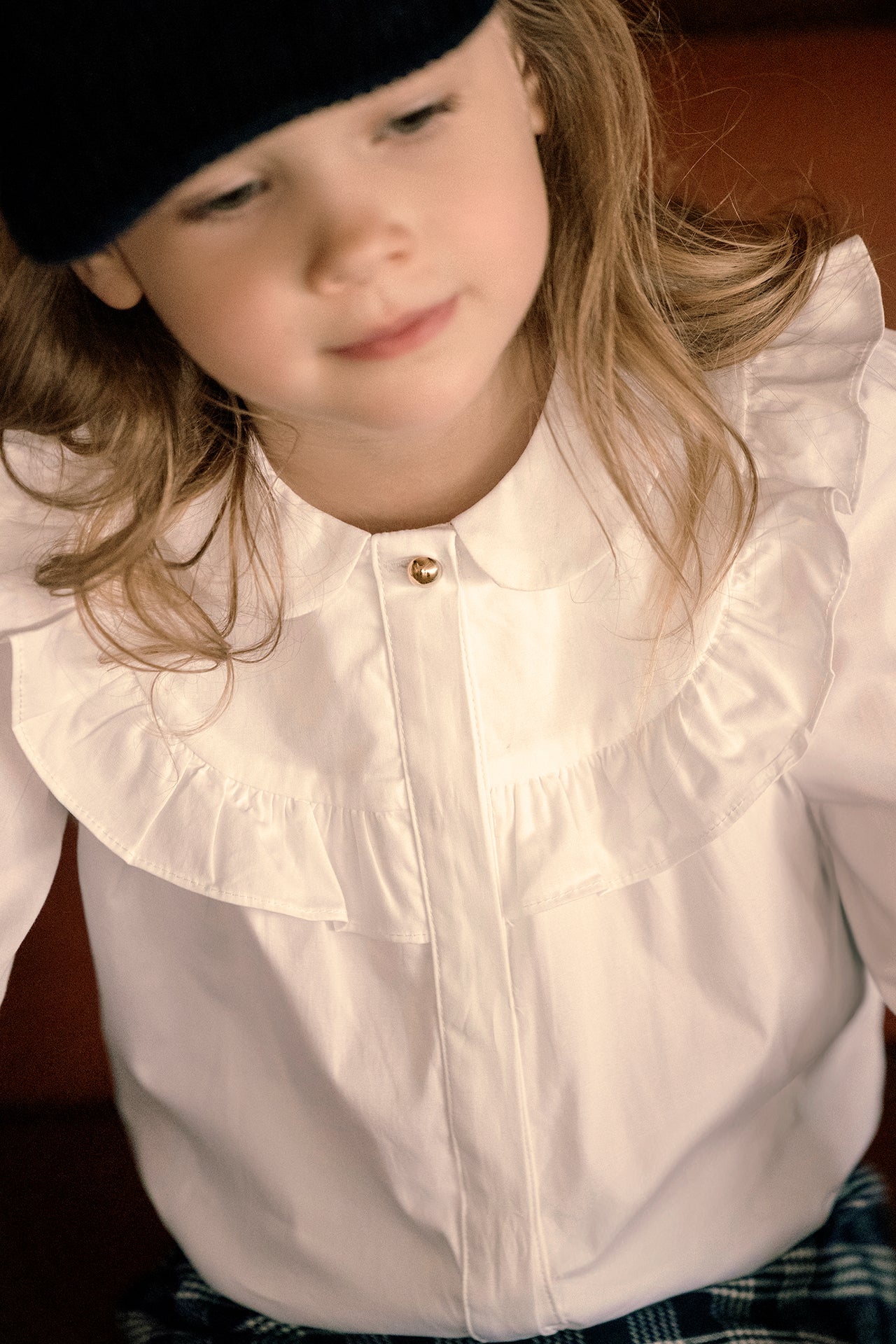 Bluse - Weiss Popeline