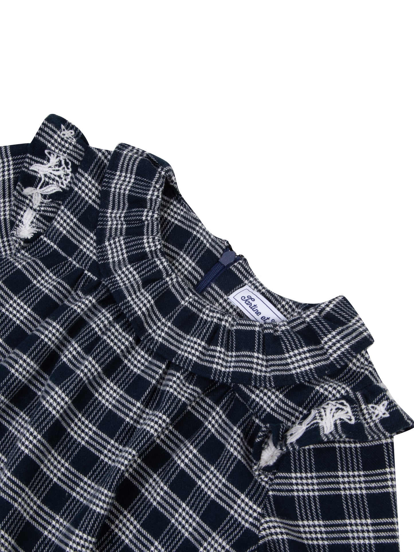 Bluse - Marineblau hat Karo