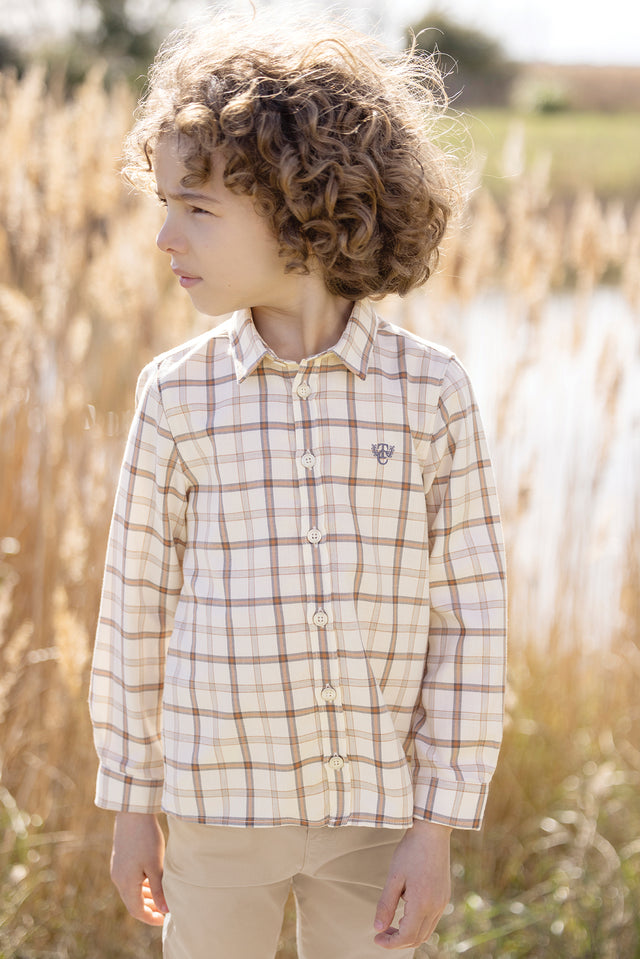 Camicia - Madreperla  grande Scacchi - Image principale