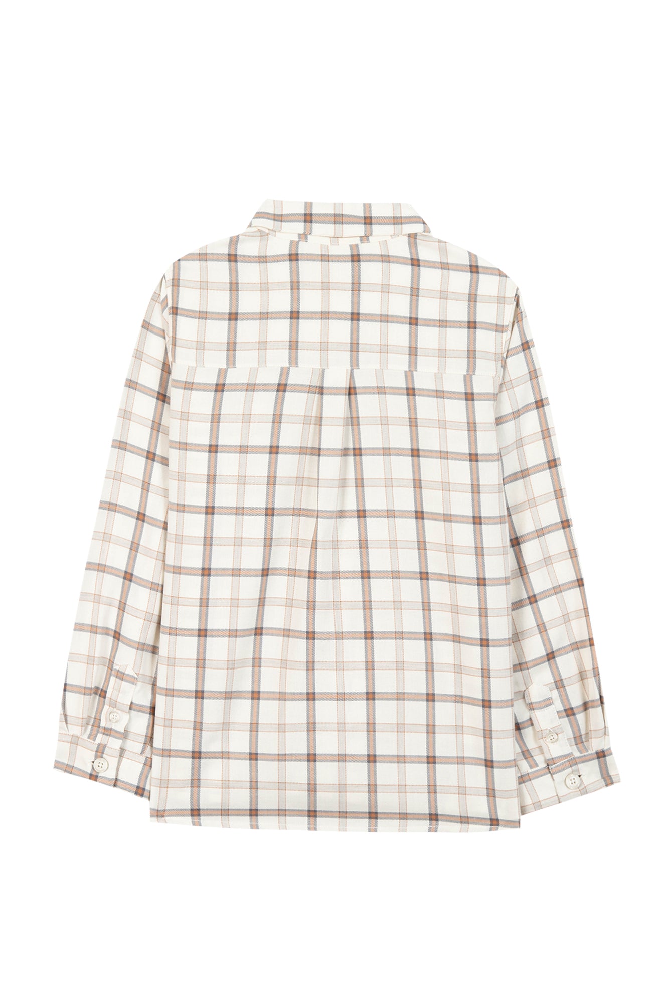 Shirt - Ecru groß Karo