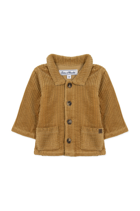 Overshirt - Velvet mustard - Image principale