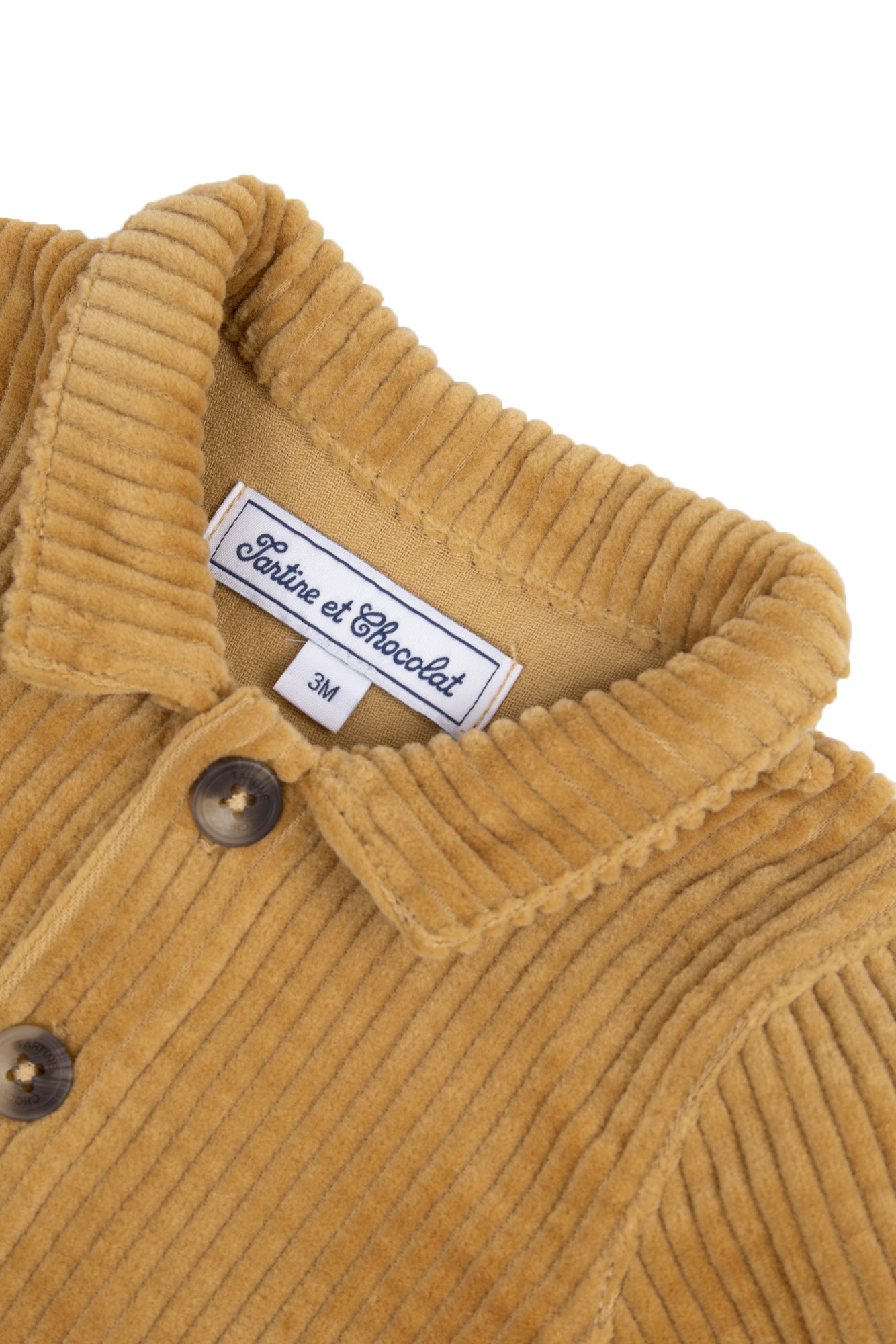 Overshirt - Velours mosterd