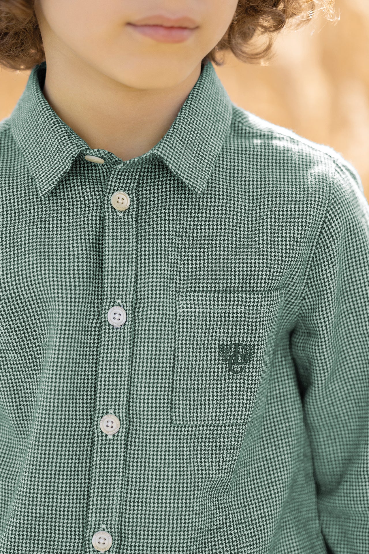 Shirt - Grün Englisch klein Karo