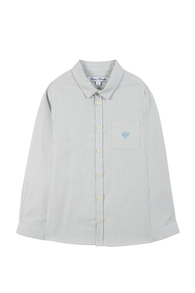 Shirt - Blue puppytooth - Image principale