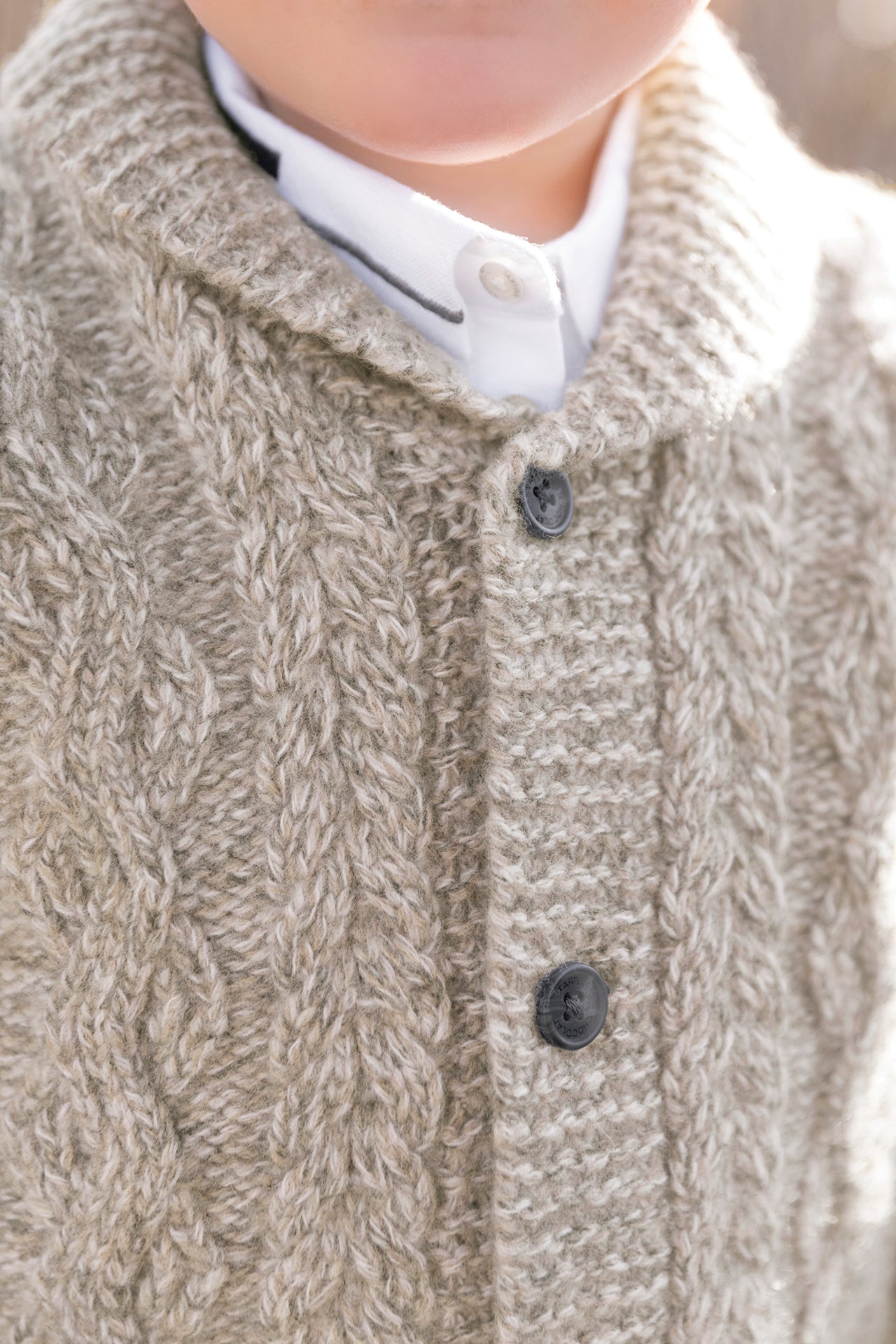 Gilet - Marrone Maglia intrecciato