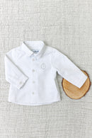 Shirt - Lichtgrijs gestreept