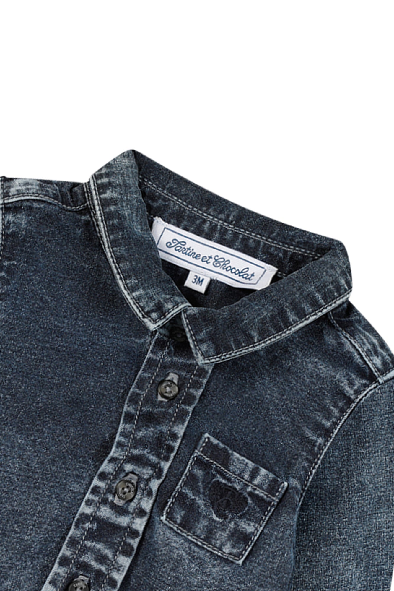 Shirt - Jeans Blauw Grijse