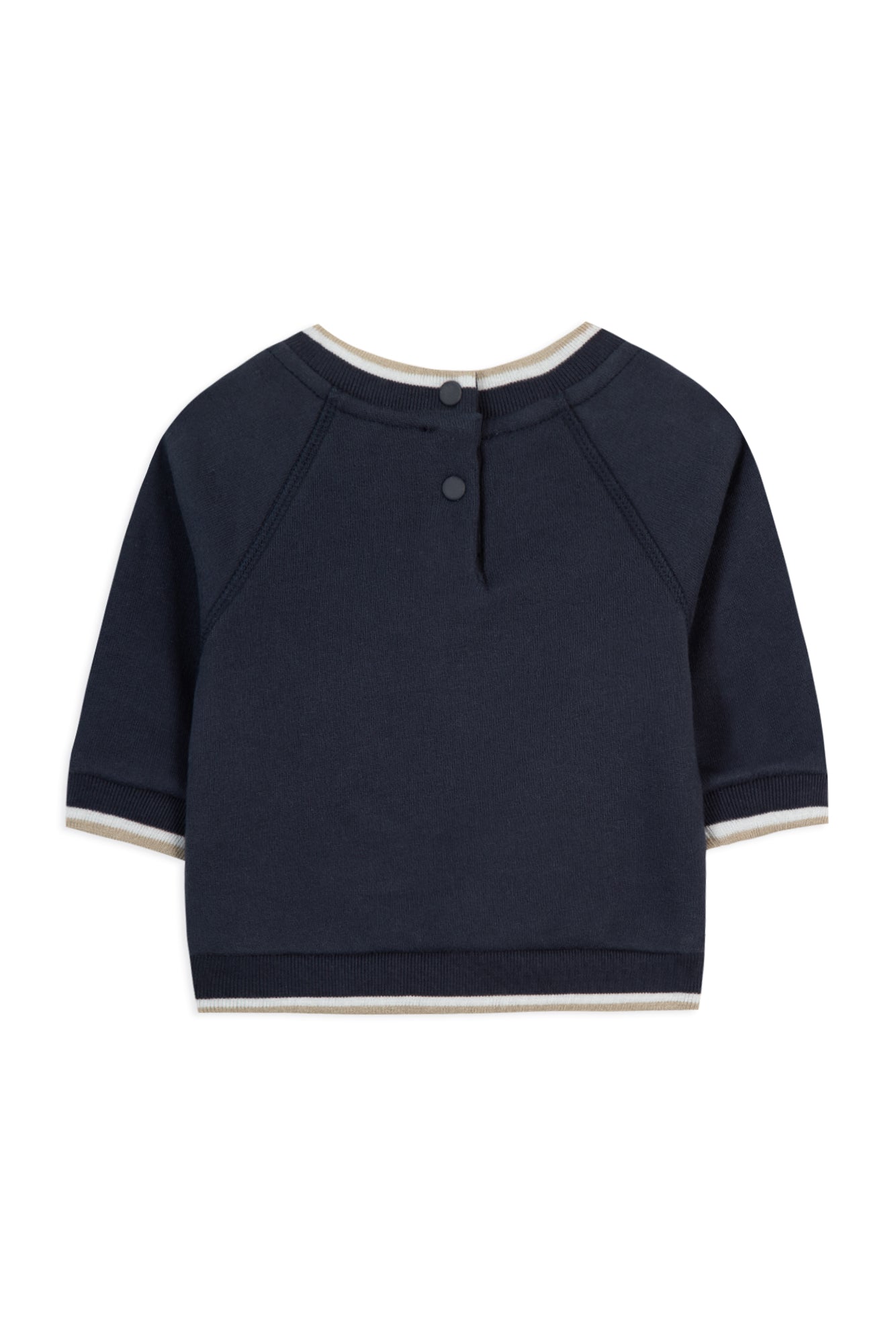 Sweatshirt - Marineblau Illustration Zug