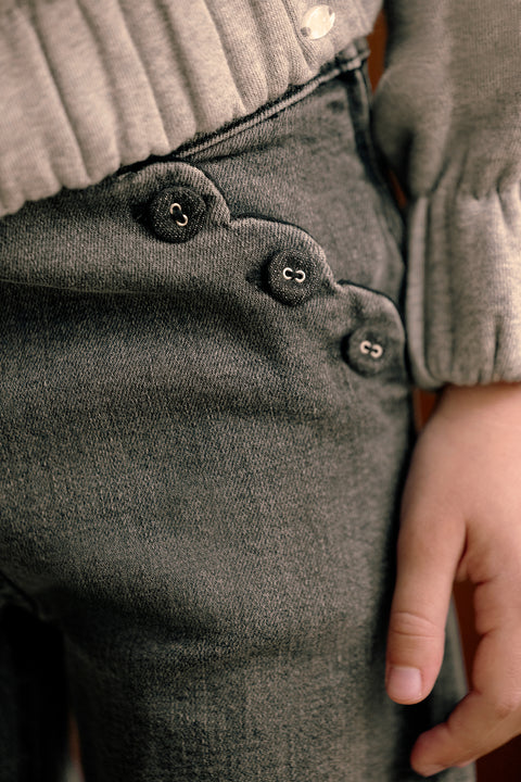 Jeans - Grey flared anthracite - Image principale