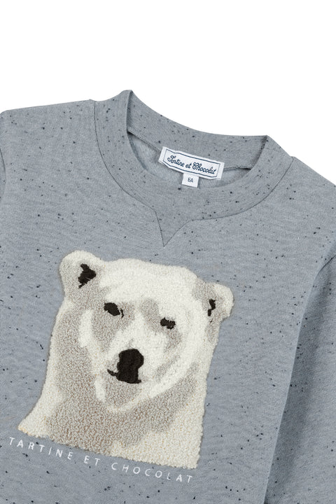 Sweatshirt - Blue Greye Illustration ice floe - Image principale