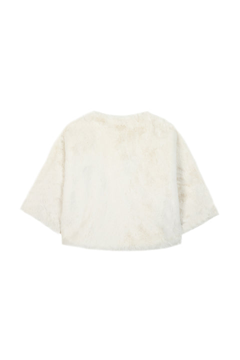 Veste - Ecru Imitation fourrure - Image principale