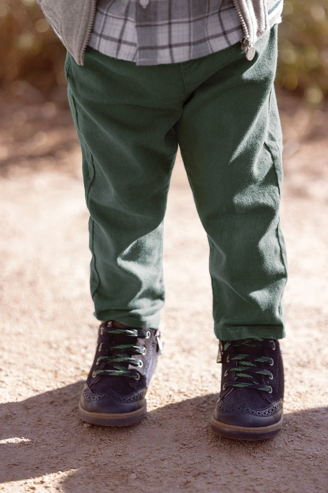 Trousers - Green English Twill - Image principale