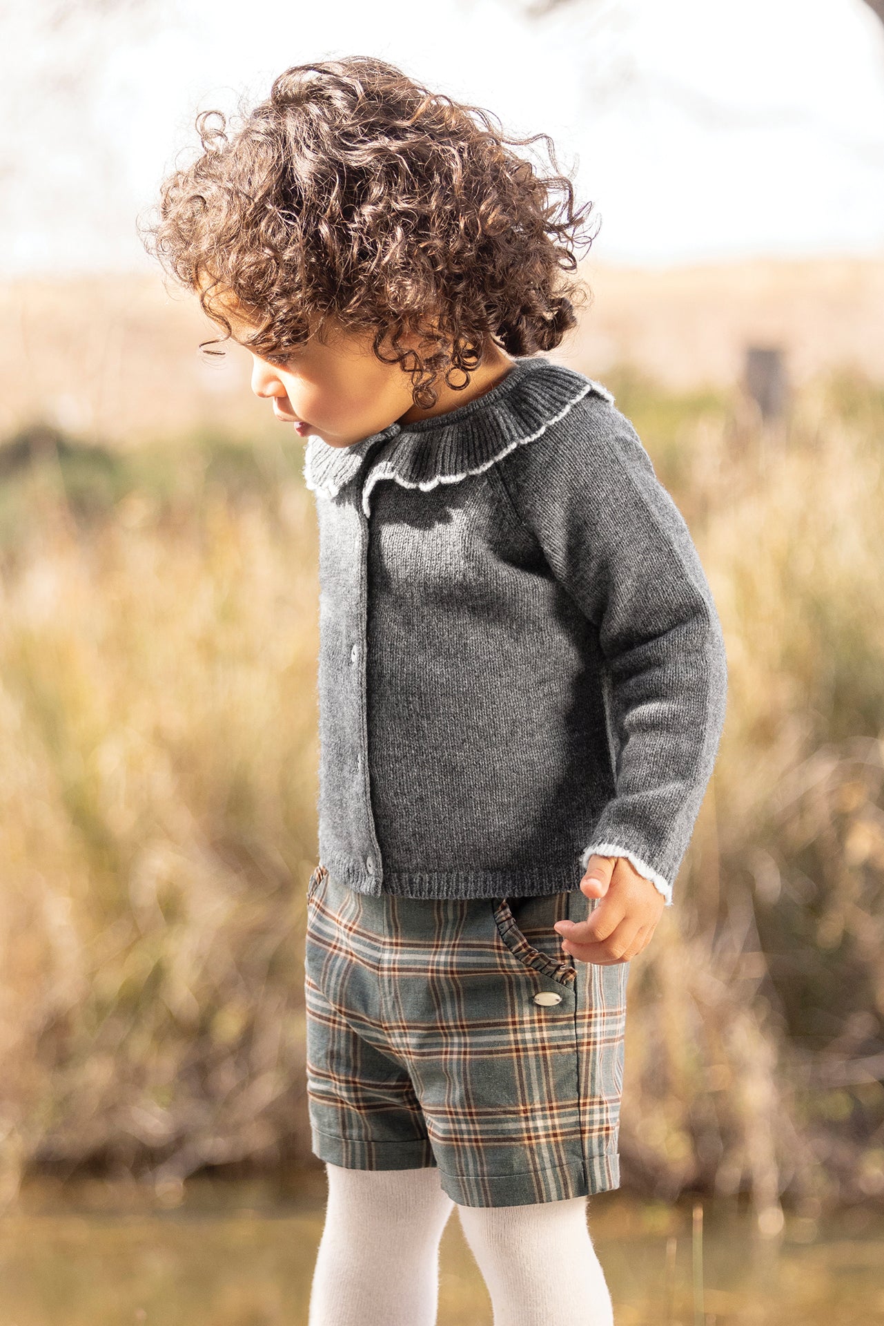 Short - Gris encorvado Cuadros