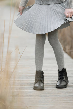 Skirt - Pleated marl grey