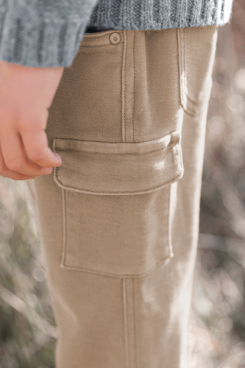 Trousers - Beige cargo - Image principale