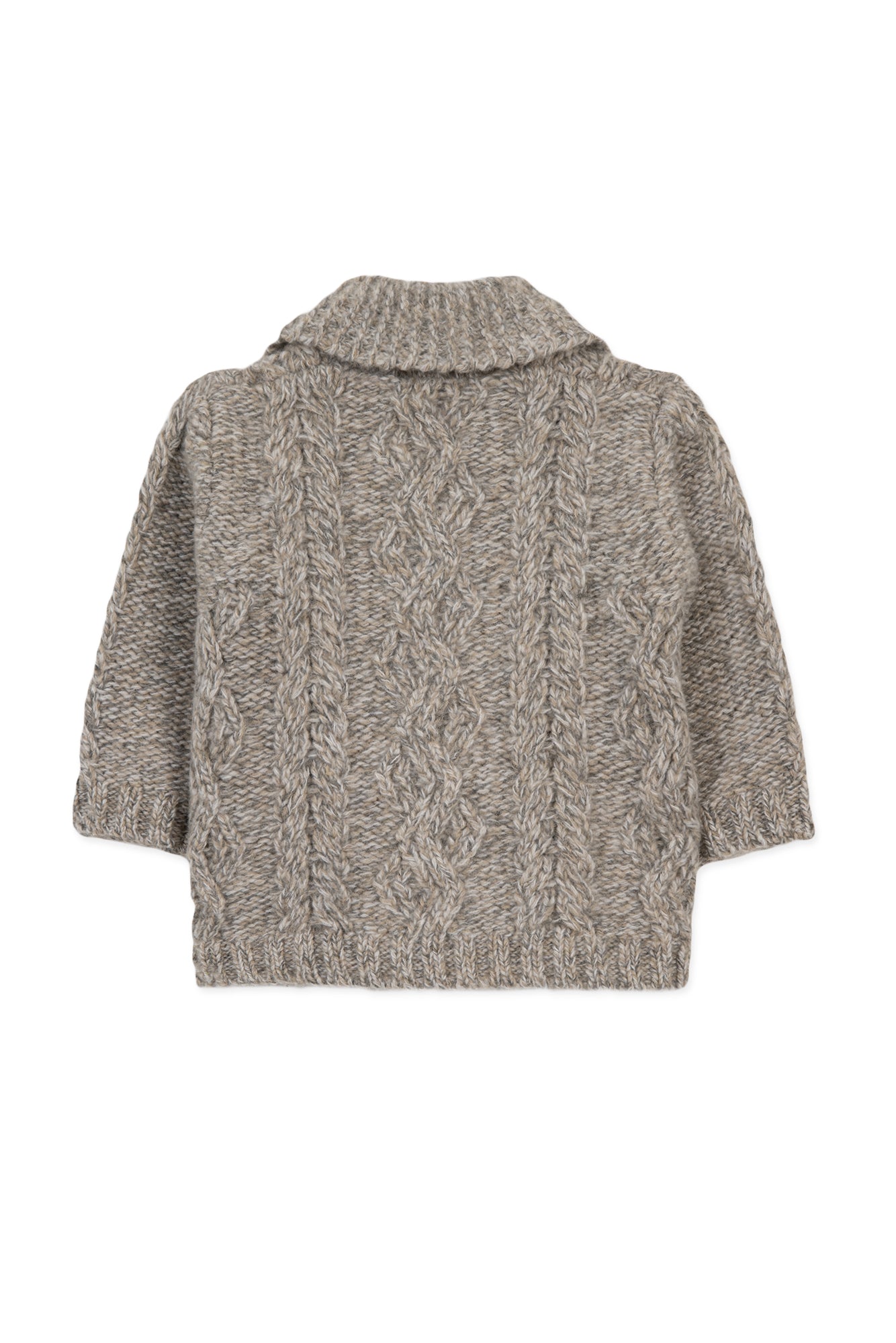 Gilet - Marrone Maglia intrecciato