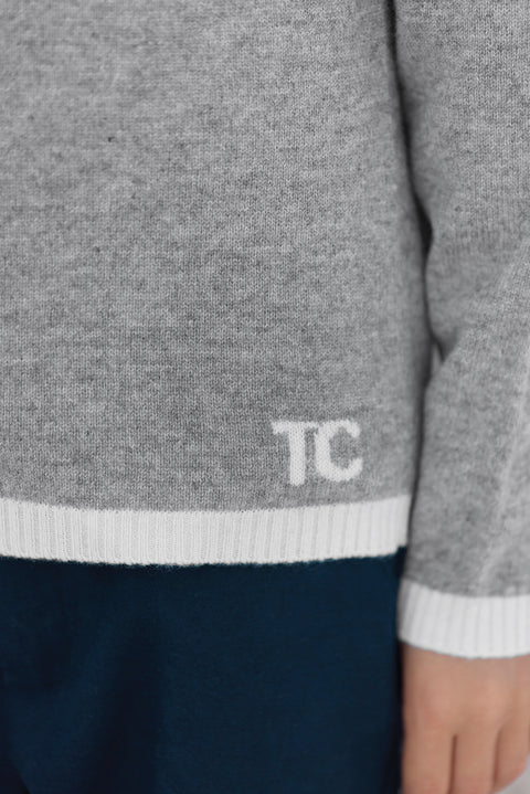 Pull - Gris TC 100% Cachemire - Image principale
