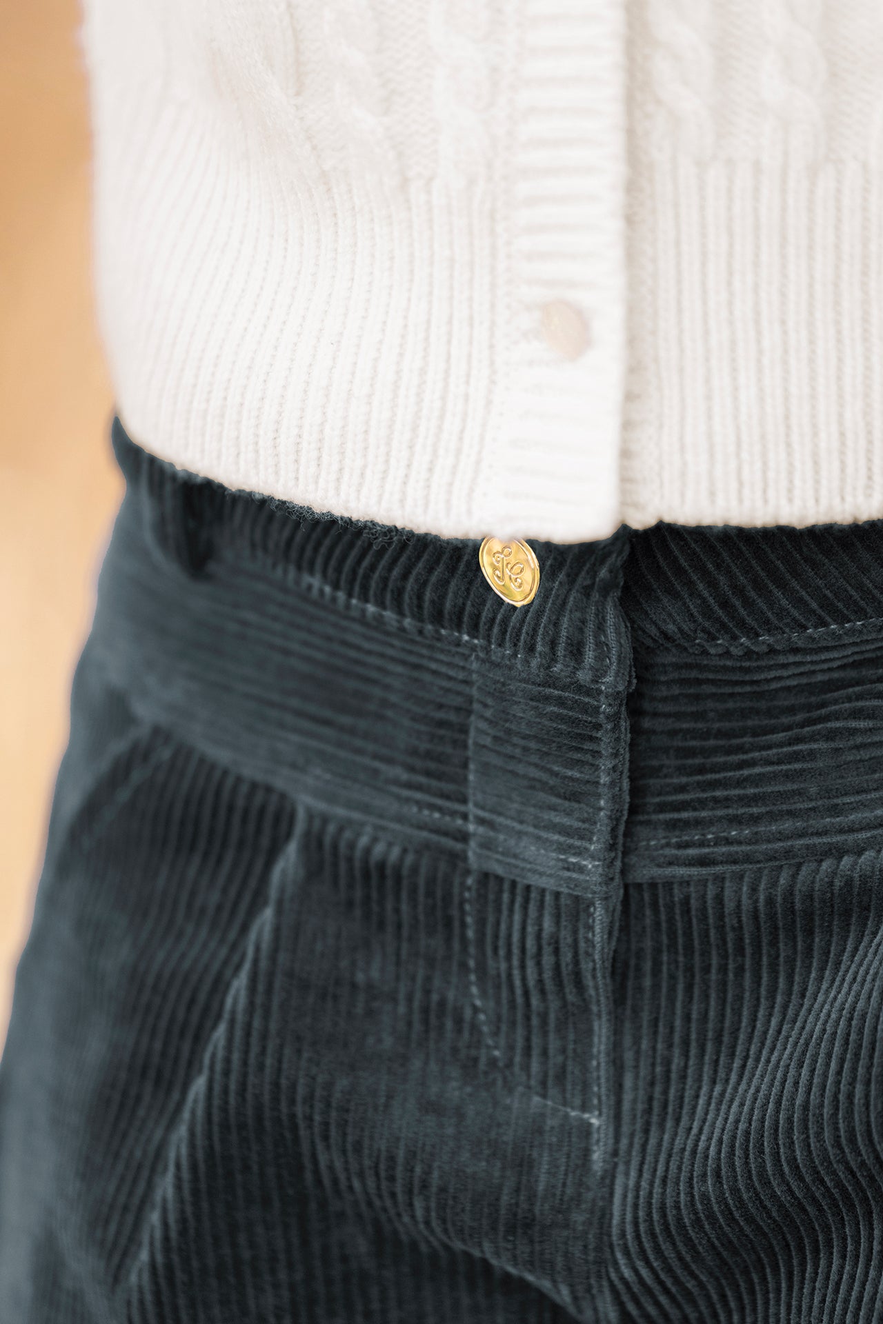 Short - Azul espejo en Terciopelo