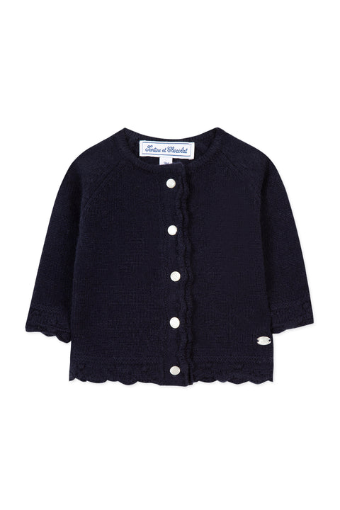 Cardigan - Marine maille - Image principale