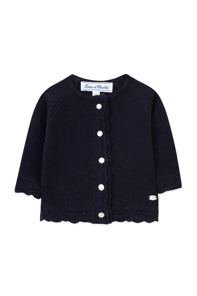 Strickjacke - Marineblau Strickwaren - Image principale