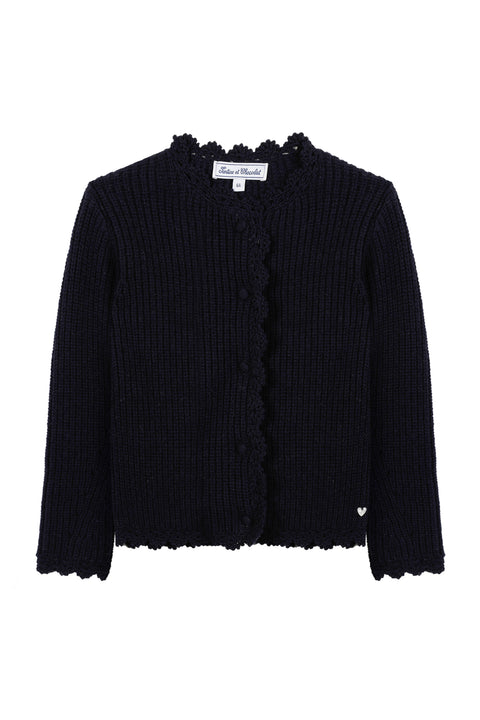 Cardigan - Marine maille - Image principale