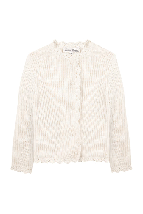 Cardigan - Ecru maille - Image principale