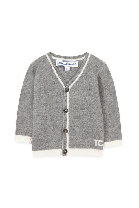 Gilet - Gris TC 100% Cachemire - Image principale