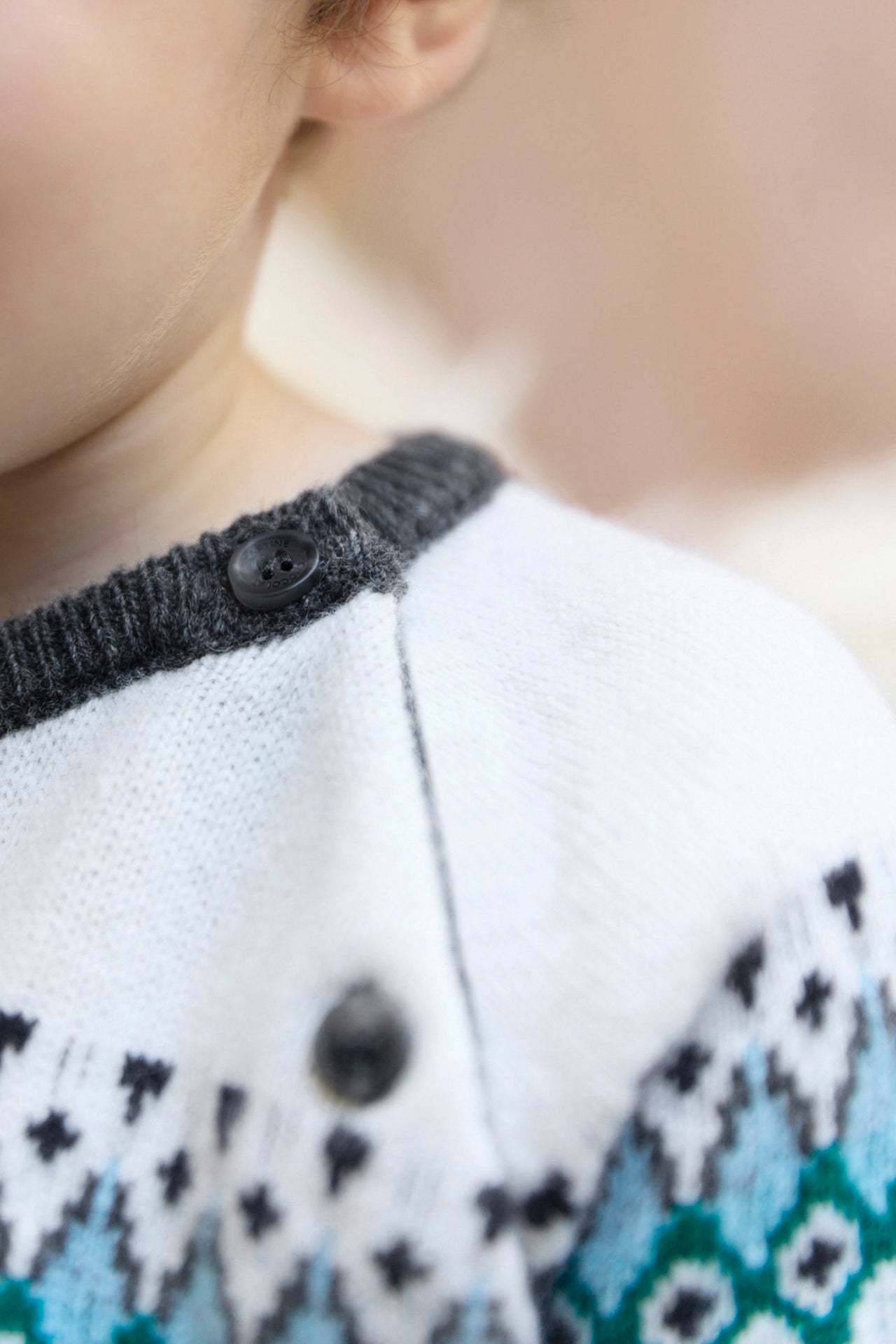 Trui - Grijs antraciet jacquard