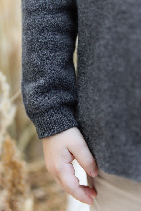 Sweater - Grey anthracite jacquard - Image principale