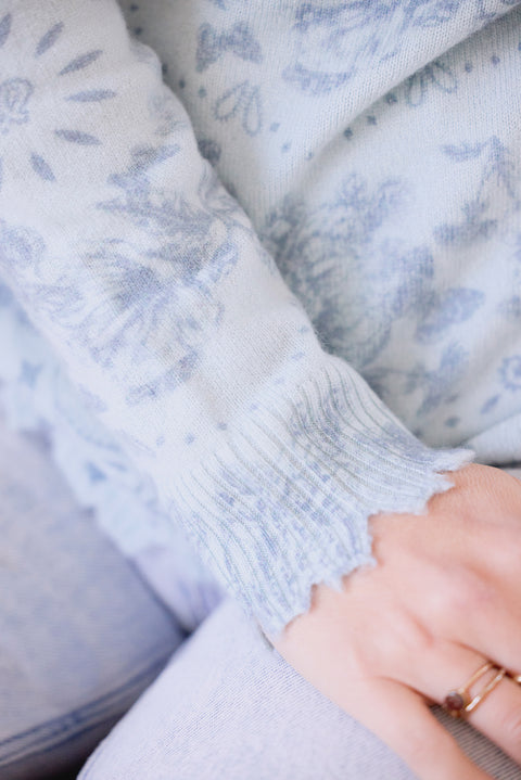 Pull Femme  - Bleu Kujten x Tartine et Chocolat - Image principale