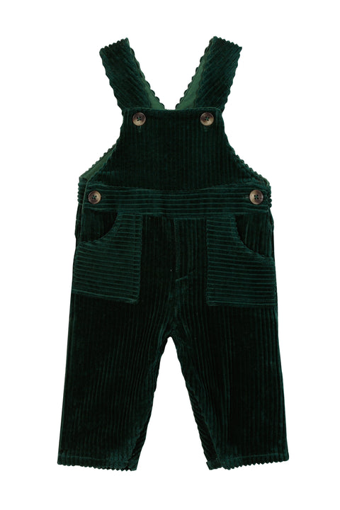 Dungarees - Green corduroy - Image principale
