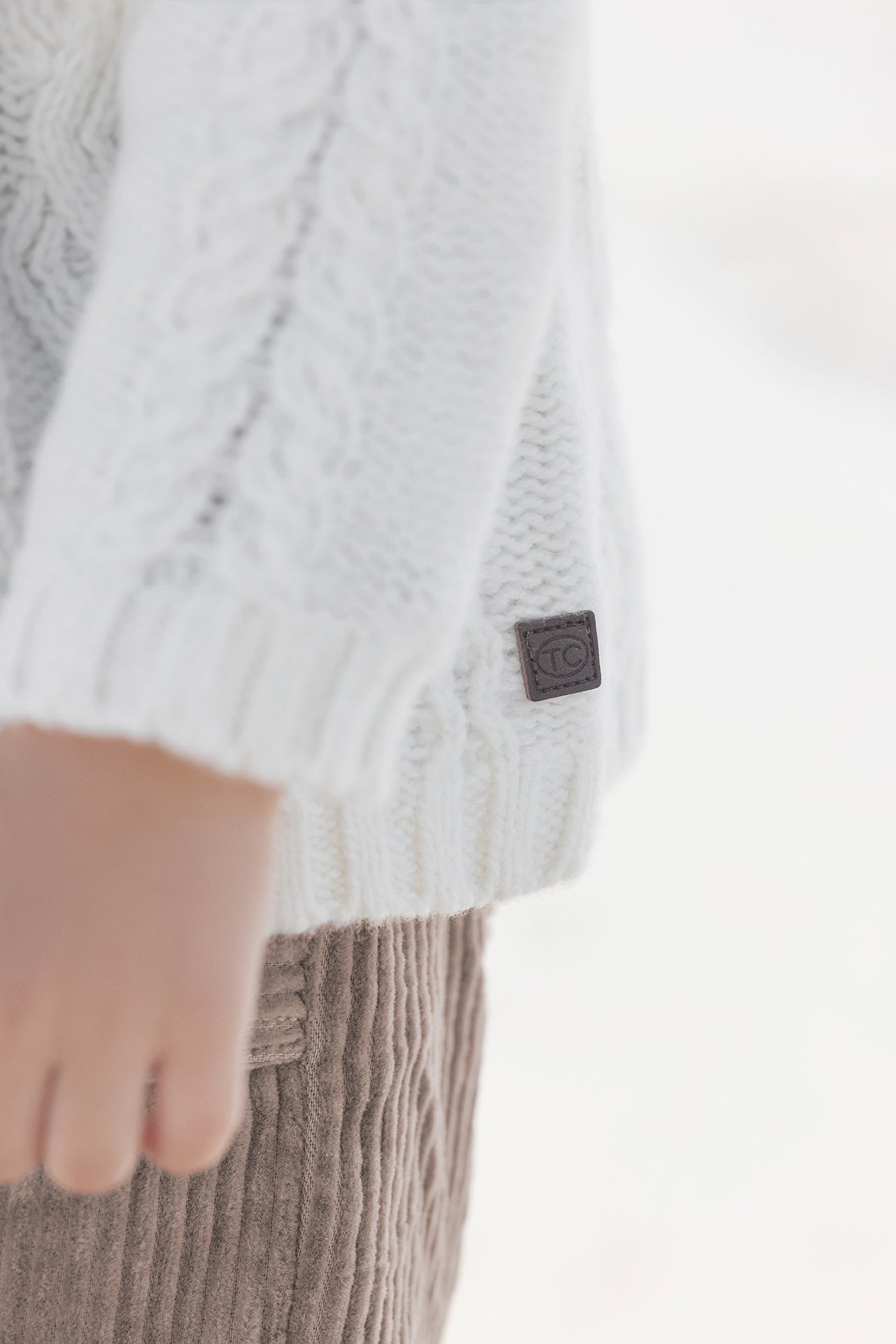 Gilet - Madreperla  Maglia intrecciato