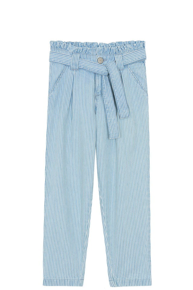 Hose - Blau gestreift mit Rüschen - Image principale