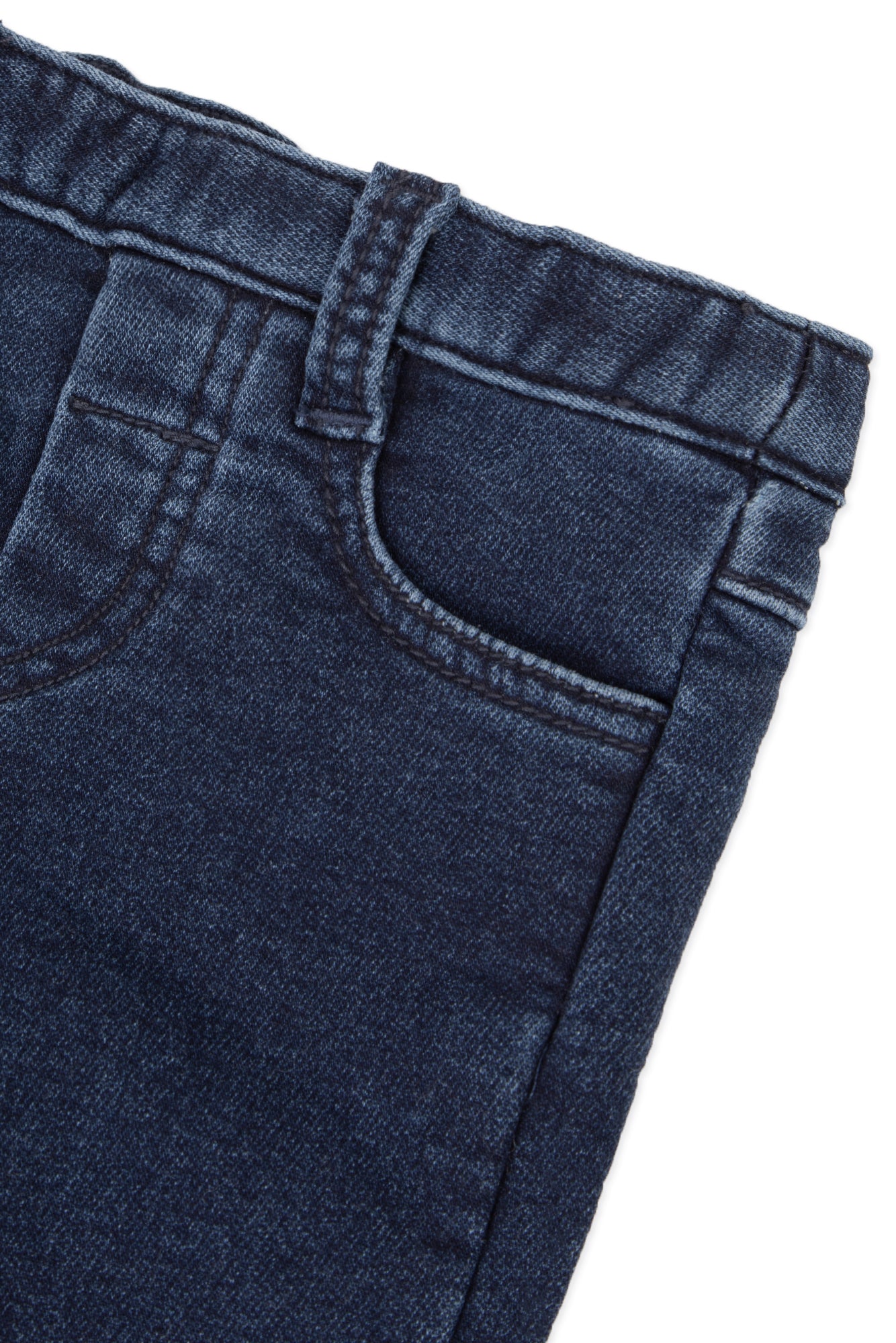 Jeans – Gerader Baumwolldenim Blau