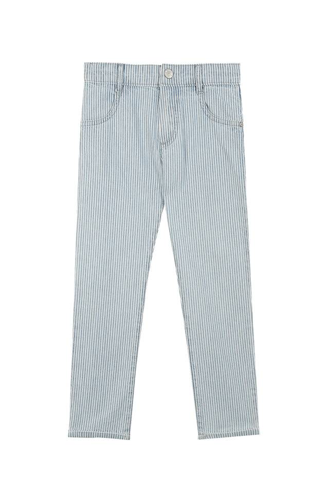 Pantalon - Bleu rayé - Image principale