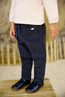 Pantaloni - Blu navy Velluto