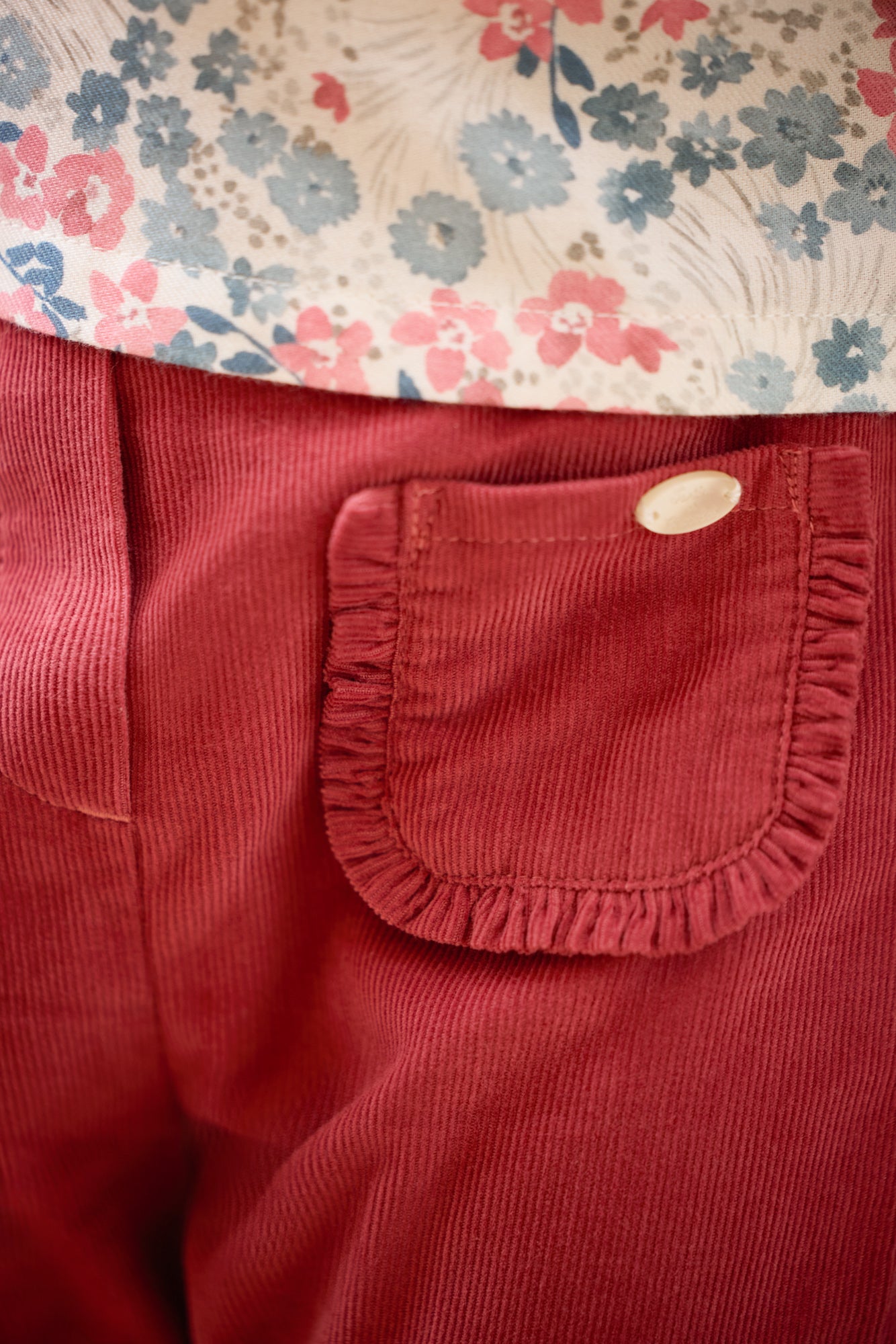 Pantalon - Rose velours