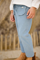 Broek - Blauw Velours