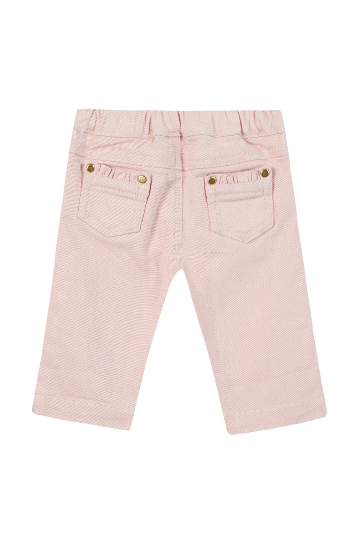 Jeans - Pale pink ruffled pocket