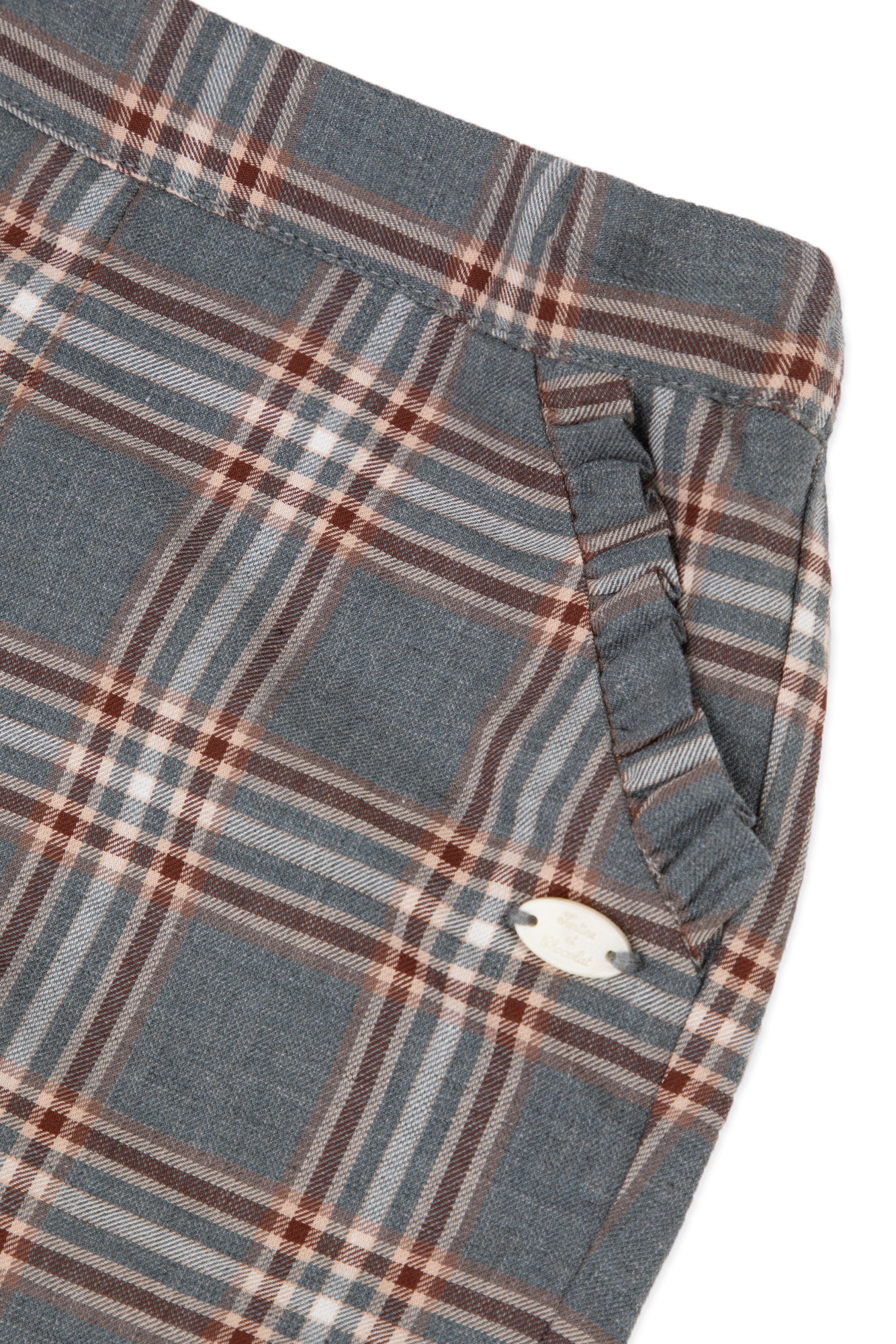 Short - Gris encorvado Cuadros