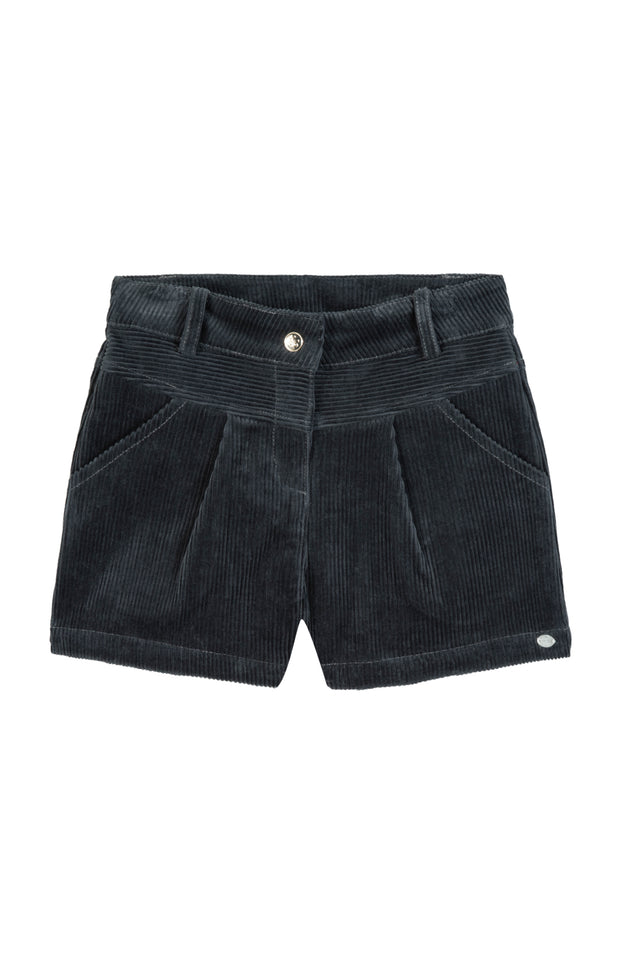 Short - Bleu mirage en velours - Image principale