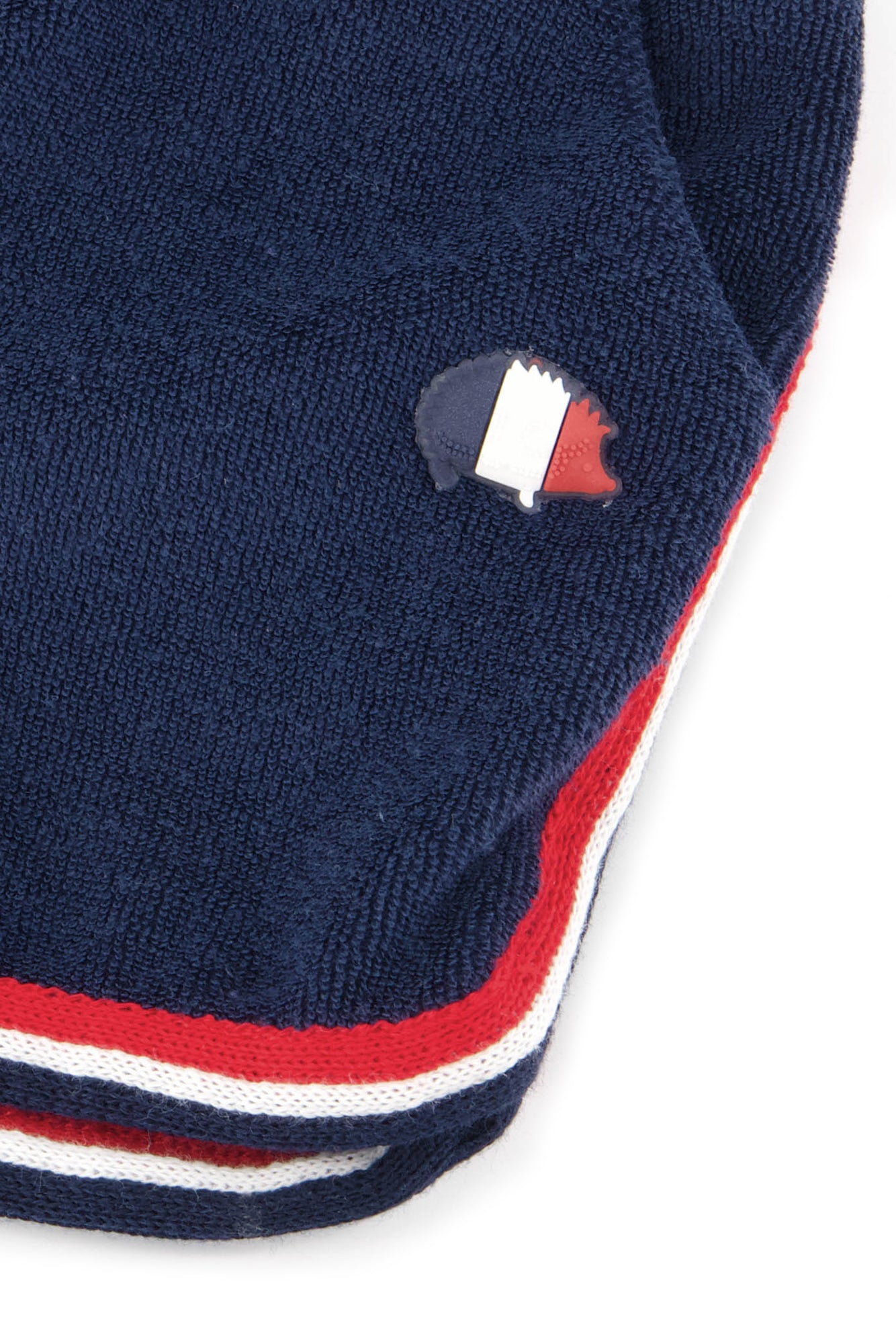 Kurze Hose - Marineblau Tricolor -Details